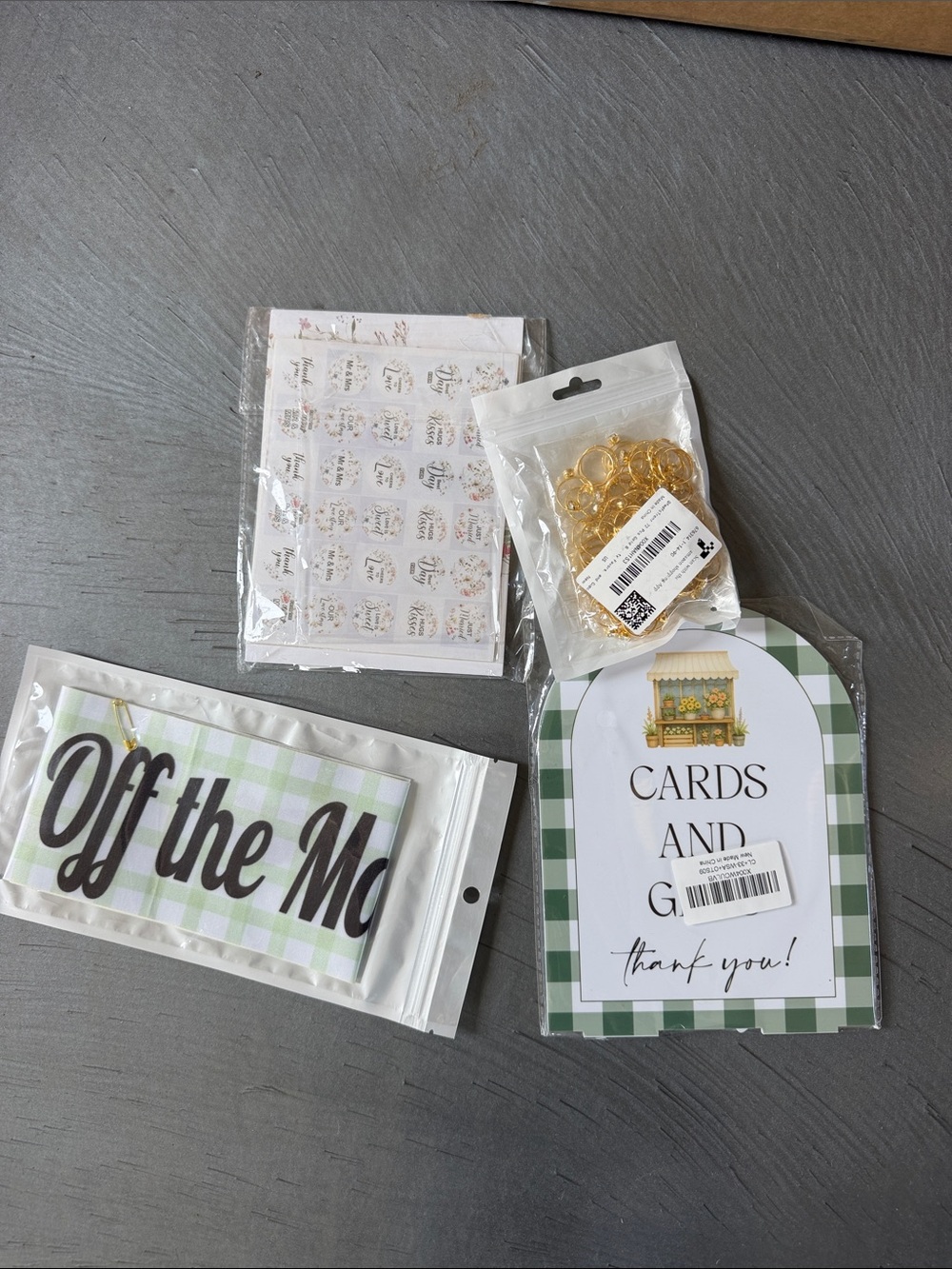 Off the Market bridal shower items